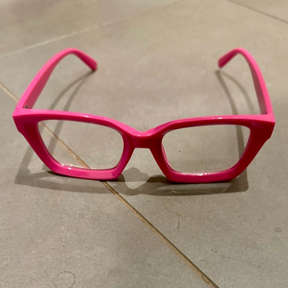 Bright Pink non-perception fashion glasses - Picture 2 of 2